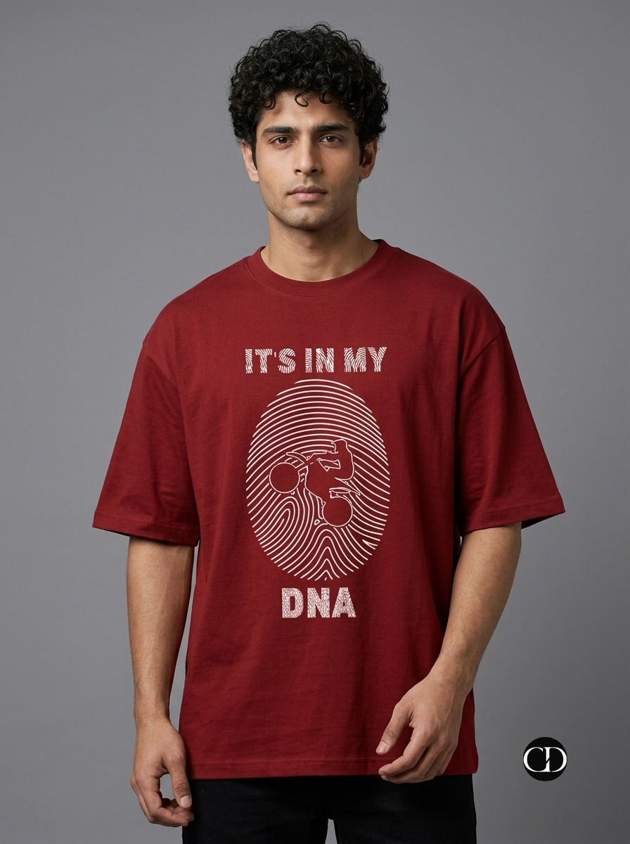 "It's In My DNA" Motocross Unisex Oversized T-Shirt