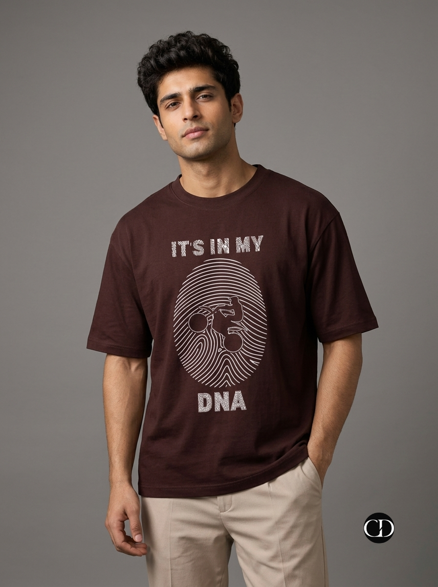 "It's In My DNA" Motocross Unisex Oversized T-Shirt