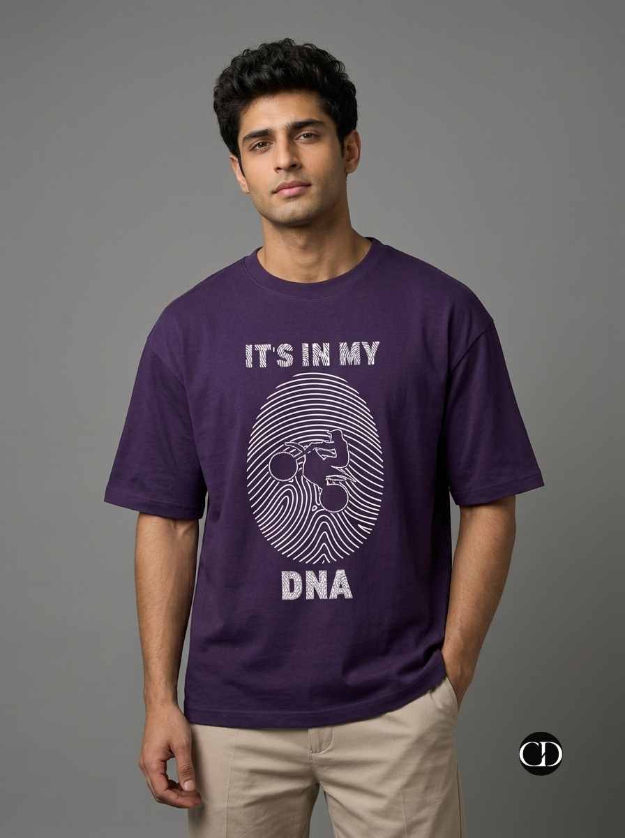 "It's In My DNA" Motocross Unisex Oversized T-Shirt