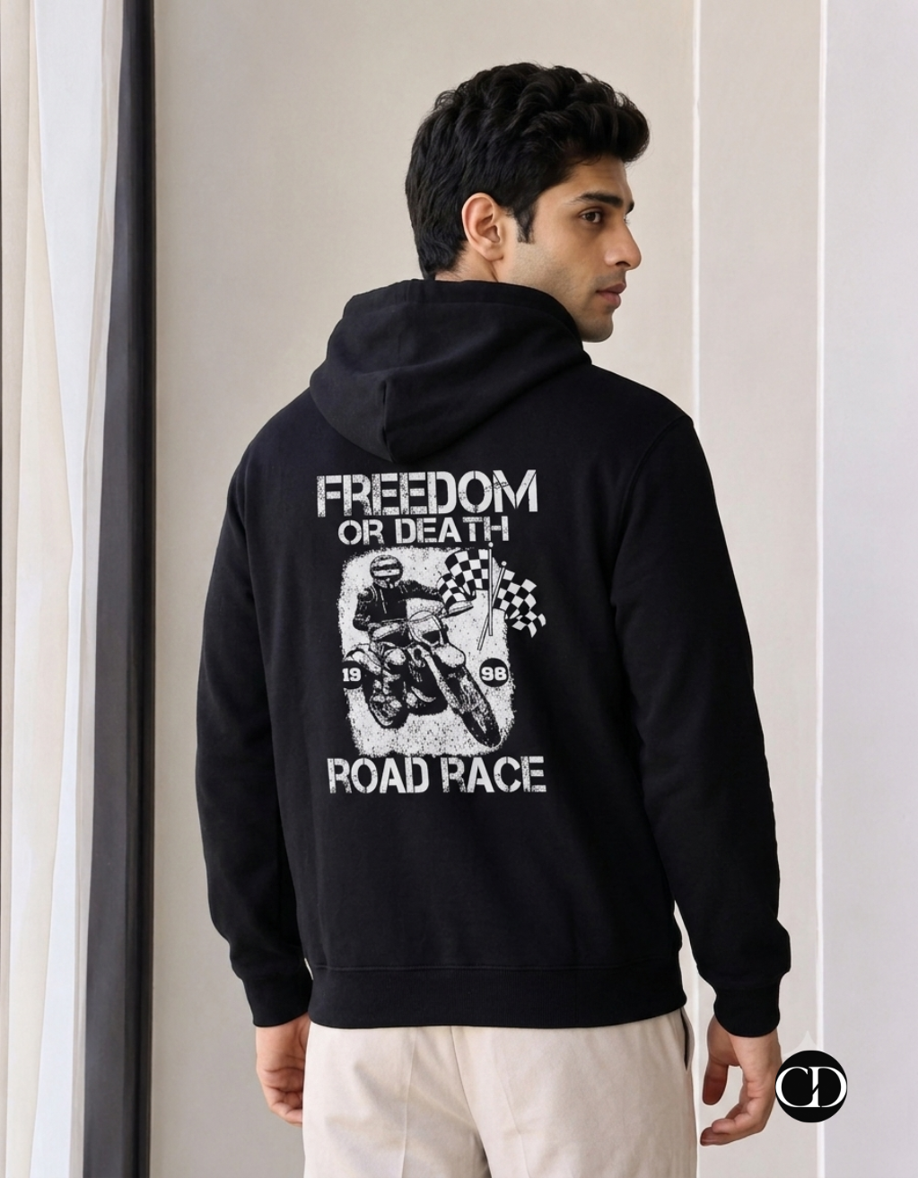 Freedom or Death – Road Race - Premium Streetwear Unisex Hoodie