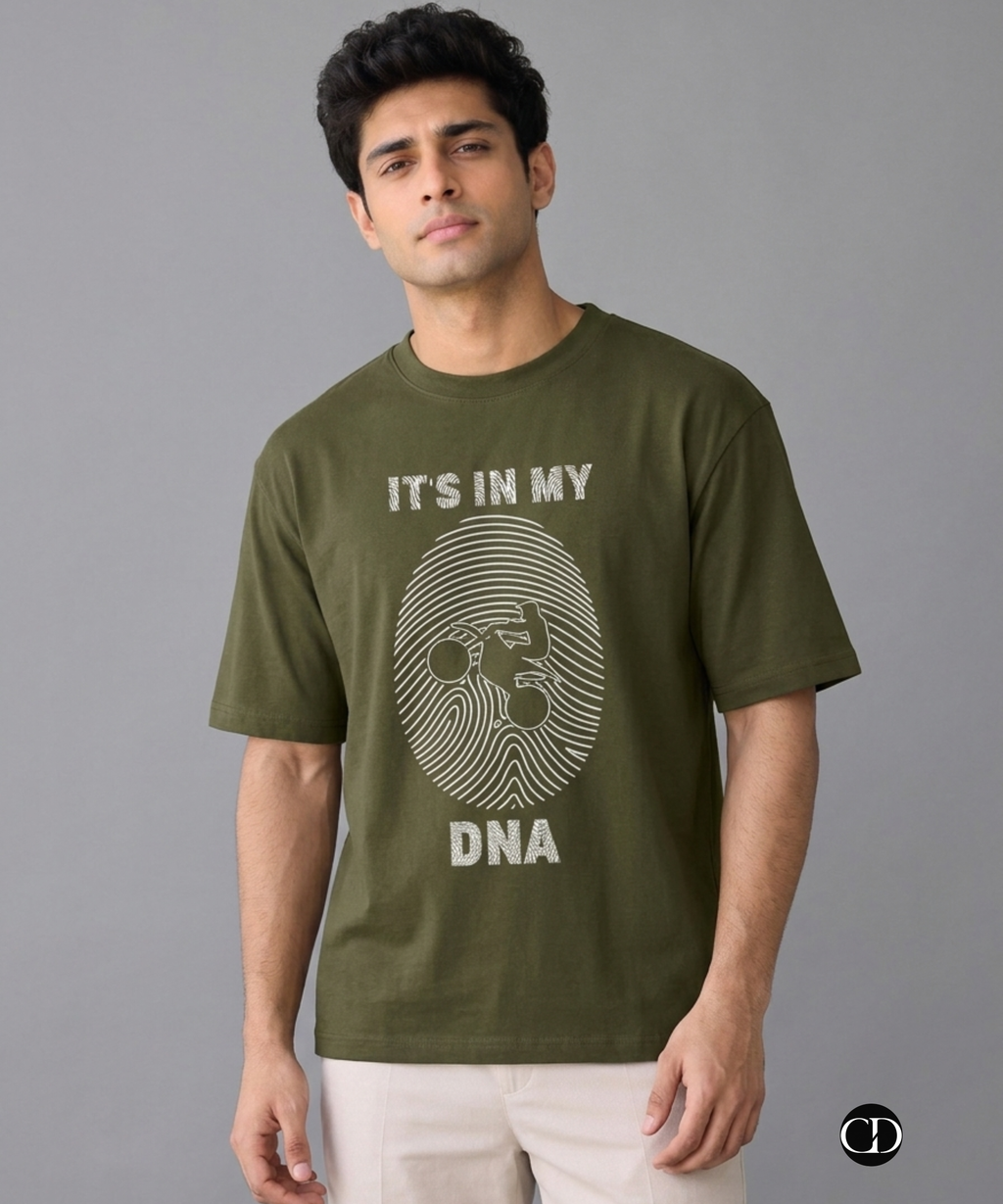 "It's In My DNA" Motocross Unisex Oversized T-Shirt
