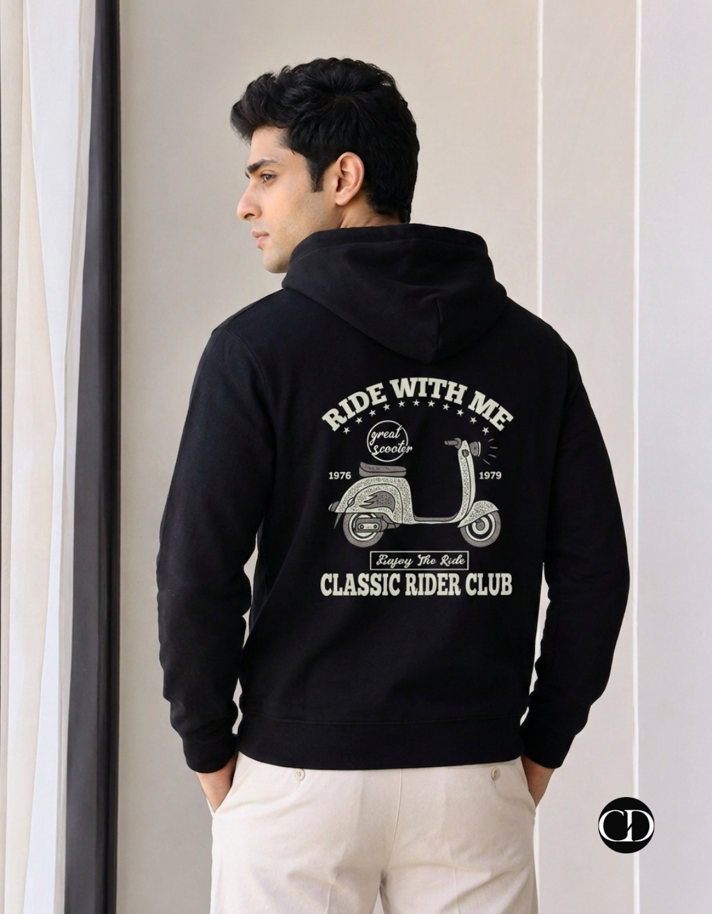 Ride With Me - Scooter club - Premium Streetwear Unisex Hoodie